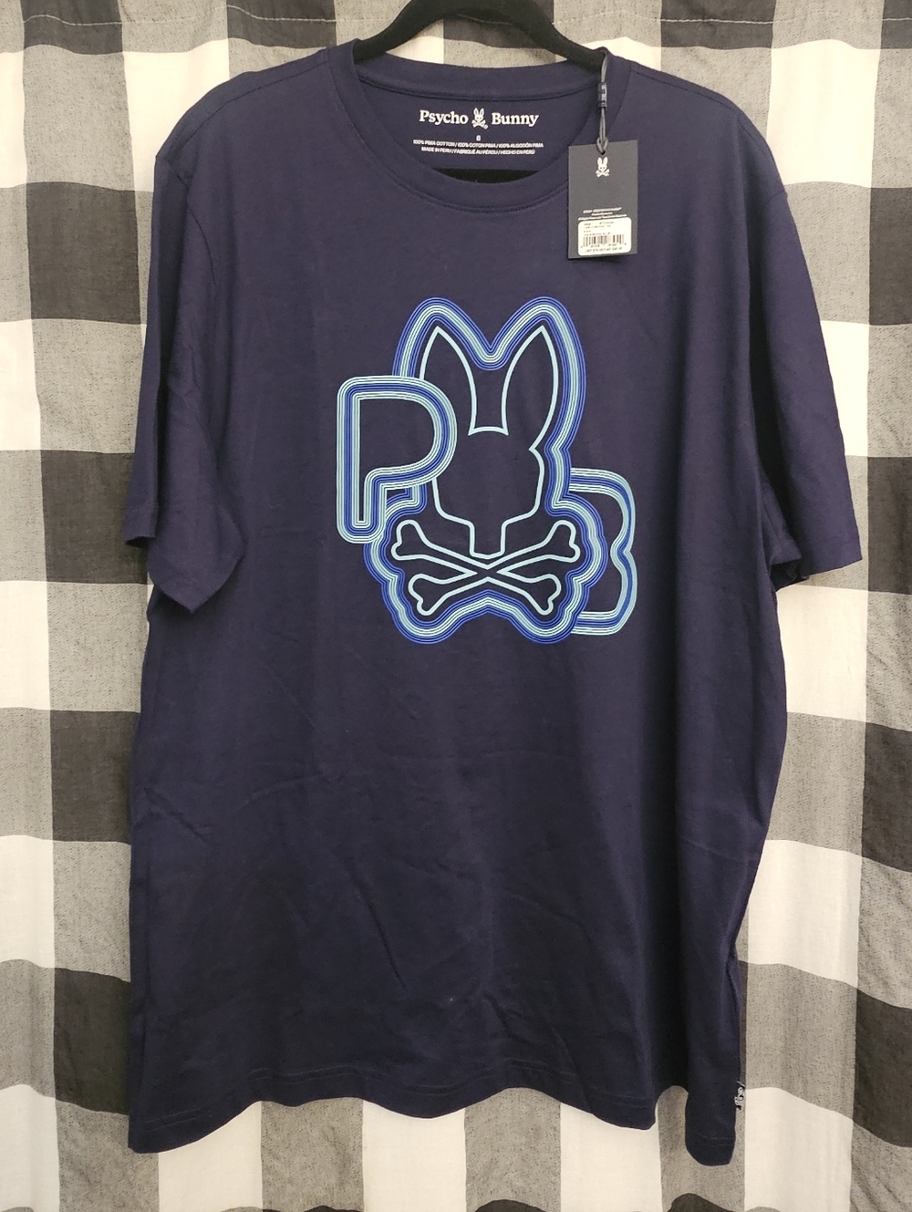 Psycho Bunny Navy Graphic Logo Tee